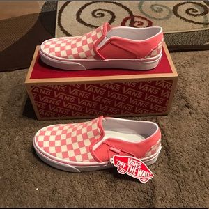 Women’s Checkerboard Slip On Vans